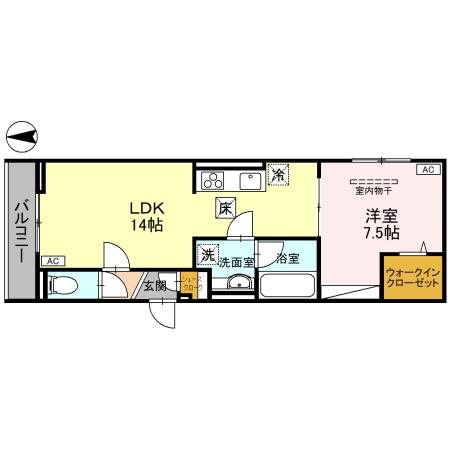 アニヴェルセル 間取り図