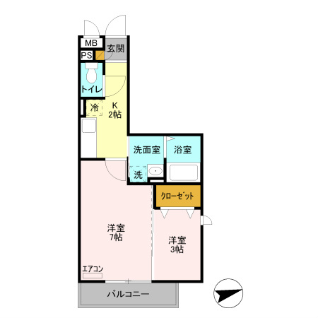 プランドール 間取り図