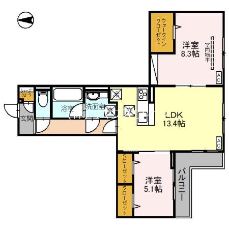 アニヴェルセル 間取り図