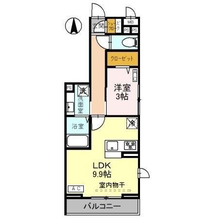 Noble villa 草加西町A 間取り図