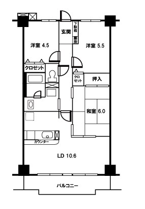 ピエール草加 間取り図