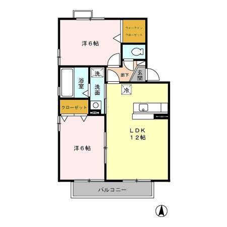 ロイヤルガーデン吉川　B 間取り図