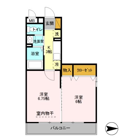 リバーパーク蒲生　C 間取り図