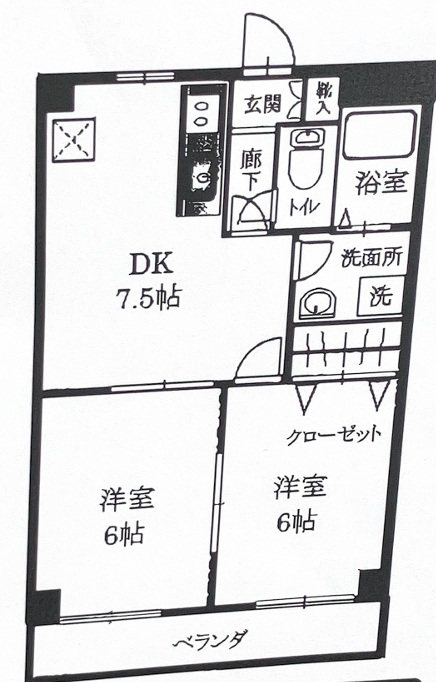 キャピタル南越 間取り図