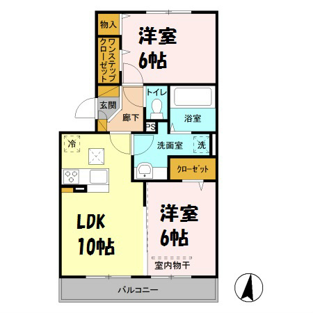 ロイジェントパークスレイクタウンⅢ　B 間取り図