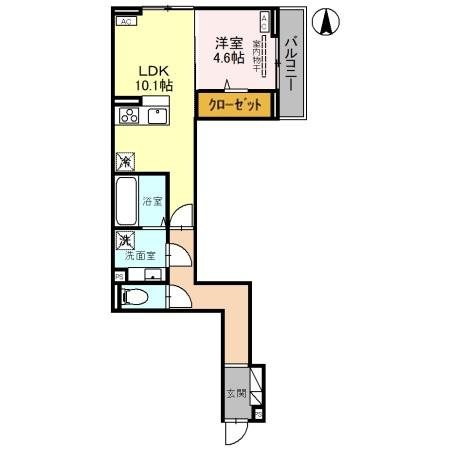 Dアヴァンス高富A 間取り図