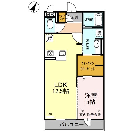 キャンベル 間取り図