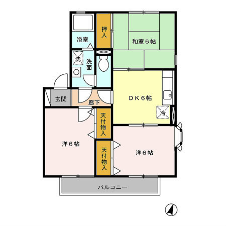 アーバンヒルズⅠ 間取り図