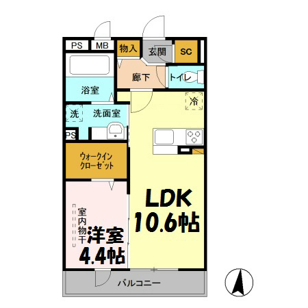 roi del&amp;#39;ours　Ⅲ 間取り図