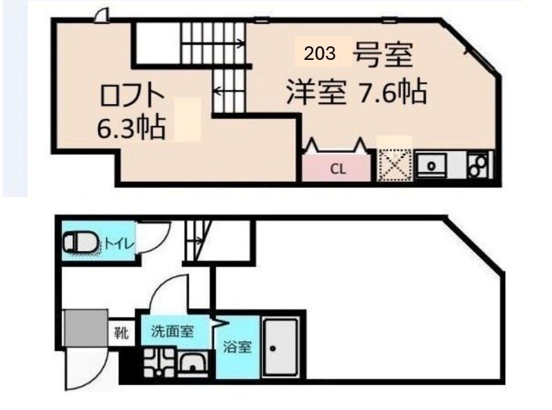 リュミエ越谷本町 間取り図