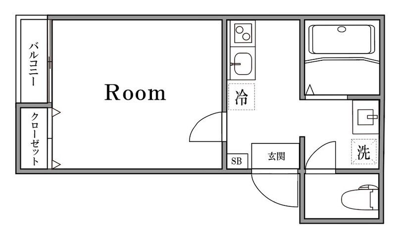 calm days一ノ割 間取り図