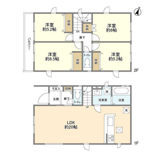 4275春日部市備後東12期4棟 間取り図