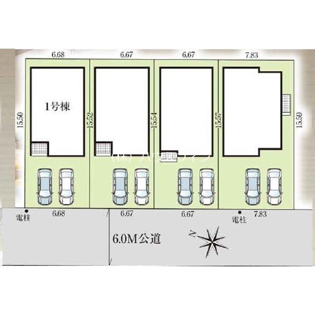 4275春日部市備後東12期4棟 ベランダ