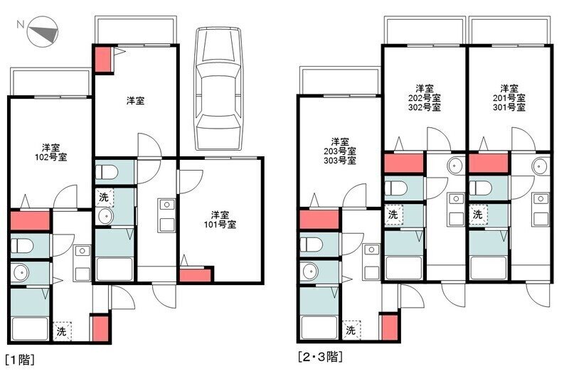 ラウレア北越谷 間取り図