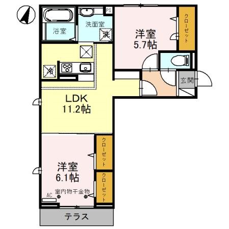 CREST吉川 間取り図