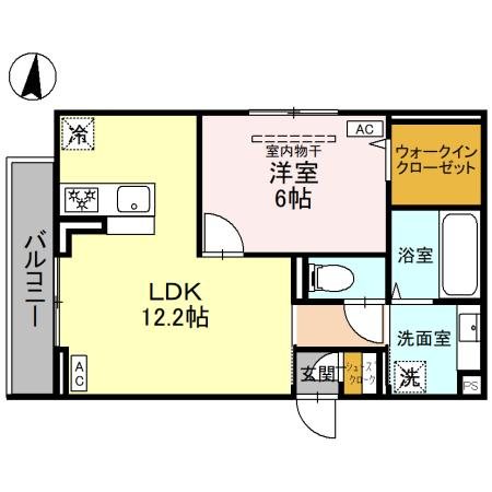Ｄアヴァンス千間台東　Ａ棟 間取り図