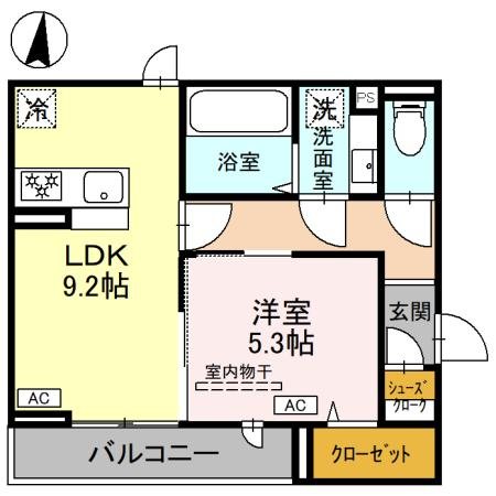 Ｄアヴァンス千間台東　Ｂ棟 間取り図