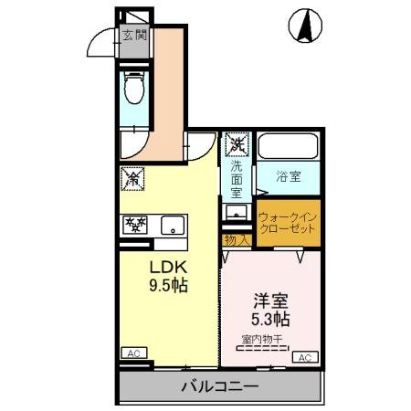 Ｄアヴァンス千間台東　Ａ棟 間取り図