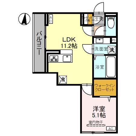 Ｄアヴァンス千間台東　Ａ棟 間取り図