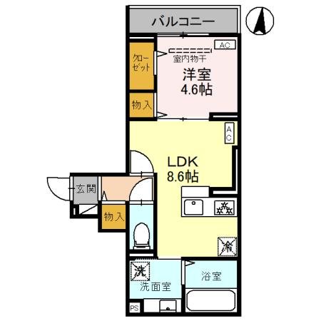 Ｄアヴァンス千間台東　Ａ棟 間取り図