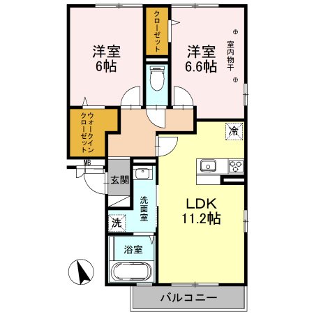 アンクレージュせんげん台 間取り図