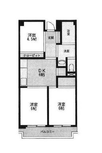 ヴューラー越谷 間取り図