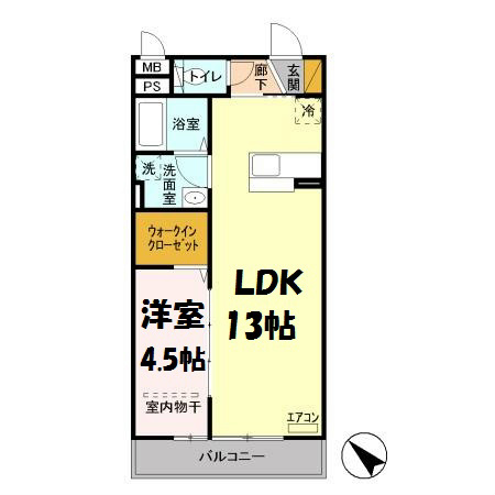 ウエストエーデル 間取り図
