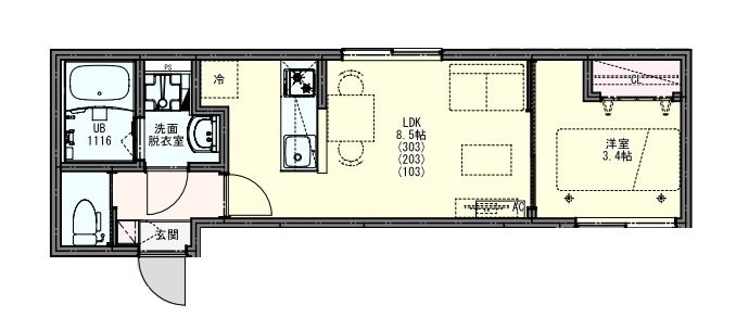KEIAI　RESIDENCE　北越谷 間取り図