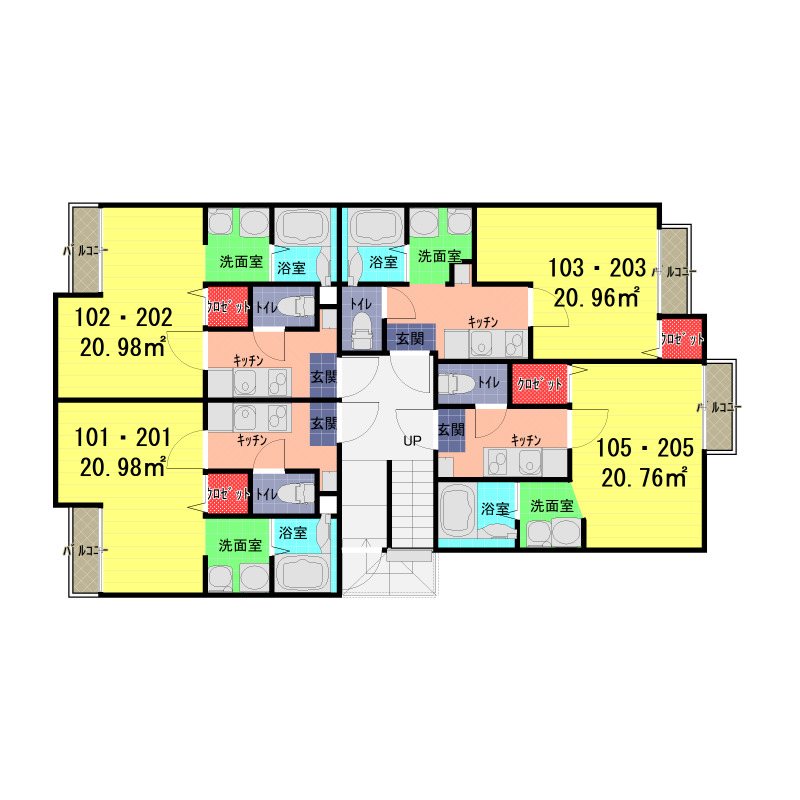 シャインコート武里 間取り図