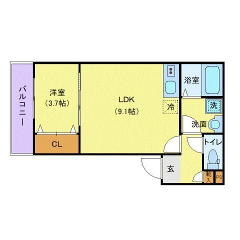 ジーメゾン春日部栄町 間取り図