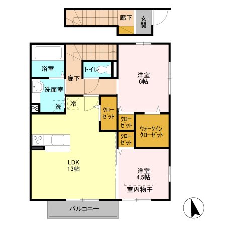 シェモア　B 間取り図