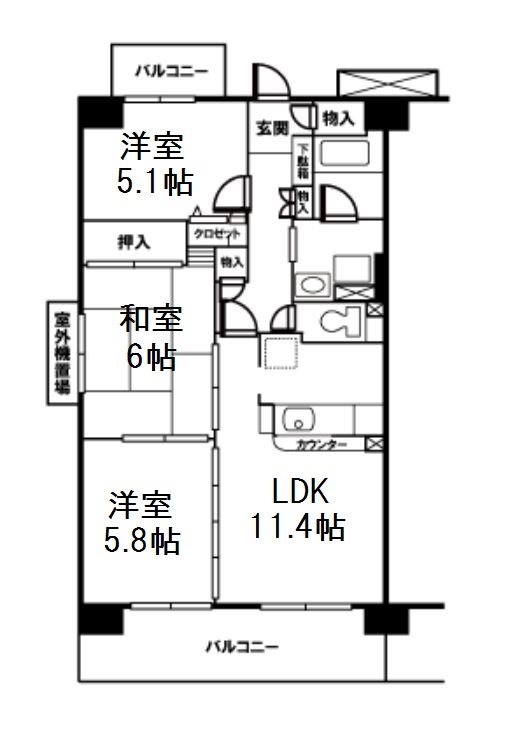 パウロニアヒルズ 間取り図