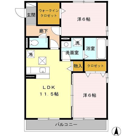 インペリアルN・Y 間取り図