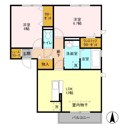 インペリアル・レイク　Ⅱ 間取り図