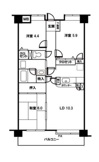 シュティーレ　マツバラ 間取り図