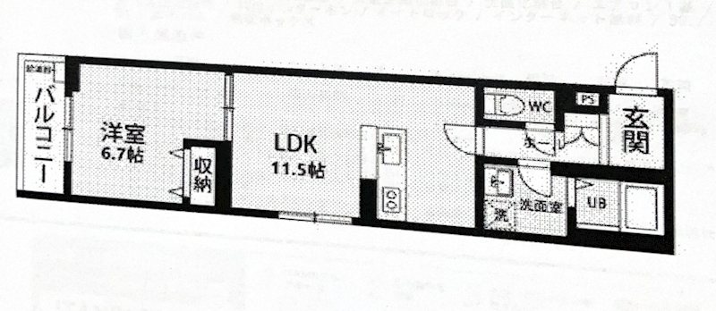 リーブルファイン大袋駅前 間取り図