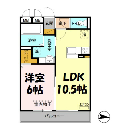 クランフラーヴ 間取り図