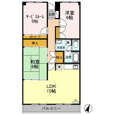 ファミール吉川 間取り図
