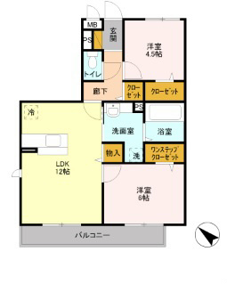 ヘリオス吉川美南　アプロディーテ 間取り図