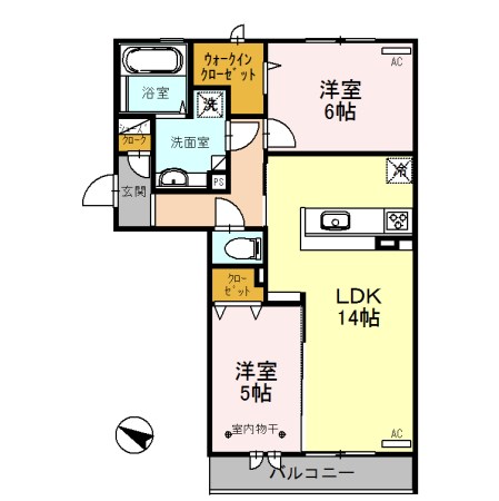 ロイジェントパークスレイクタウンⅡ　A 間取り図