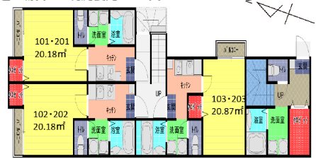 アークシティ一ノ割 間取り図