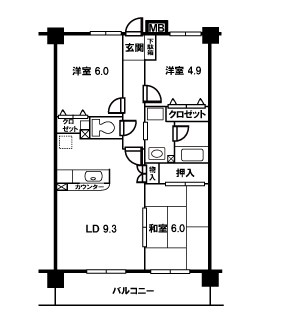 グランデ・アルヴォーレ3番館 間取り図