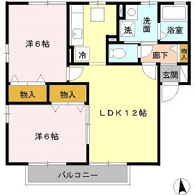 エスポワール　Ⅱ 間取り図