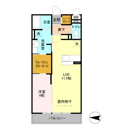 クレドール草加 間取り図