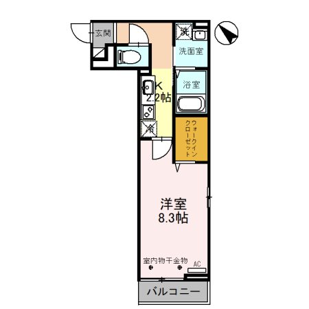 Tスクエア越ヶ谷 間取り図