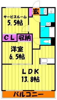 ルプソアール・ドゥー   間取り図