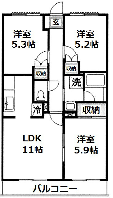 リュウ壱番館 間取り図