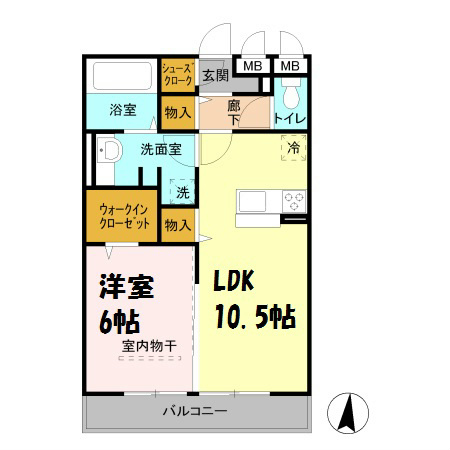 レスポワール　B 間取り図