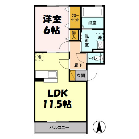 ロイヤルヒル共栄　Ⅰ 間取り図