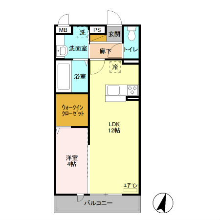 ロイジェントパークスレイクタウン　H 間取り図